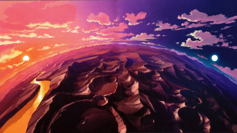 Tengen Toppa Gurren Lagann, scenics - nature, outdoors, no people, 1080P, land, sunset, tranquil scene, dessert, landscape, desert, beauty in nature, night
