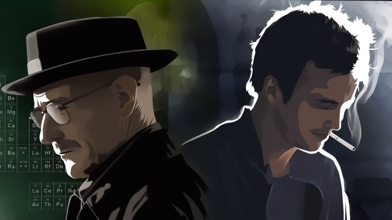 heisenberg, abstract, x, 1080P, white, Walter White, walter, bad, Breaking Bad, jesse, pinkman, art, breaking, hd