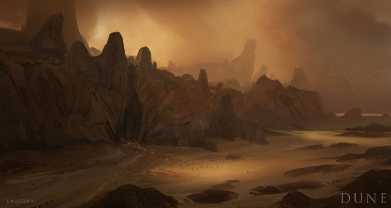 digital art, Sietch, desert, Fremen, 1080P, Dune (series), science fiction, Arrakis
