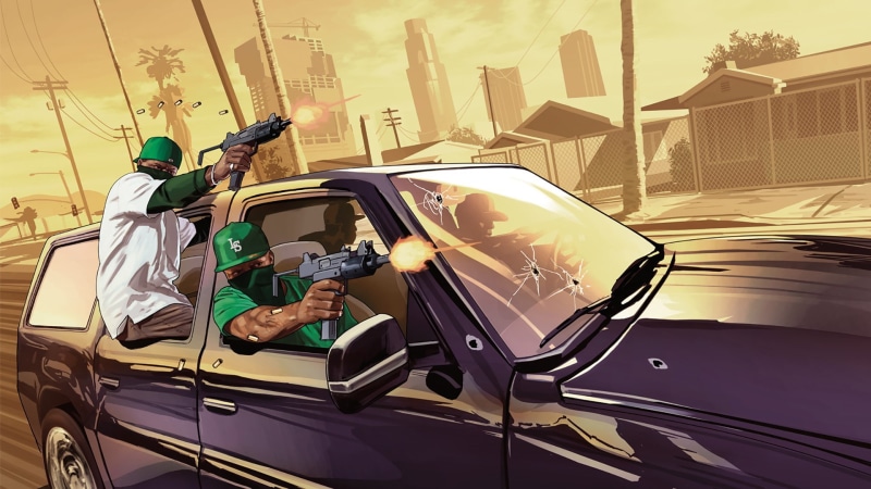 motor vehicle, nature, men, land vehicle, adult, car, Los santos, 1080P, travel, outdoors, real people, Grove street, driving, day, mode of transportation
