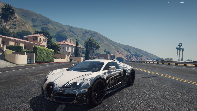 NaturalVision Evolved, car, PC gaming, 1080P, NVE, Grand Theft Auto, Los Santos, Grand Theft Auto V, Bugatti, Los Angeles, GTA 6