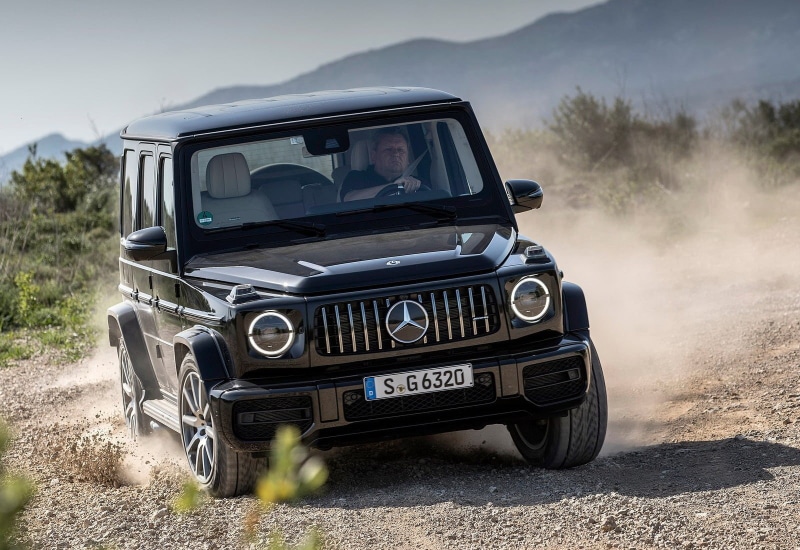 land, non-urban scene, travel, no people, dirt road, landscape, day, focus on foreground, mode of transportation, g63, retro styled, sky, car, amg, land vehicle