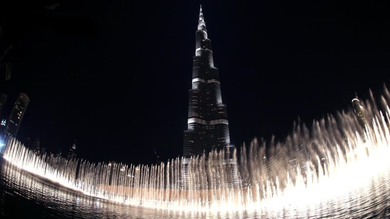 dubai, 1080P, burj, fountain, travel and world, khalifa