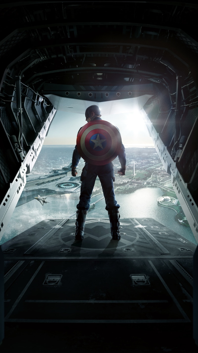Captain America: The Winter Soldier, portrait display, 2K, Captain America