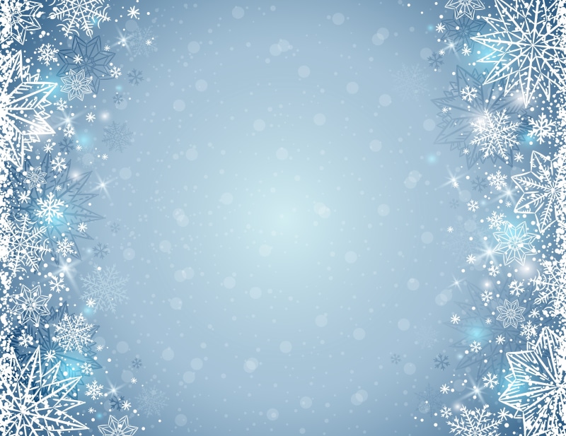 background, winter, snowflakes, 5K