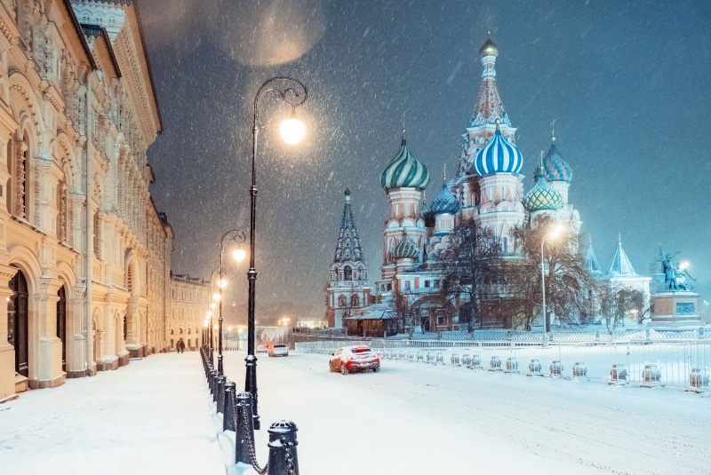 4K, moscow, nature, winter, russia, landscape