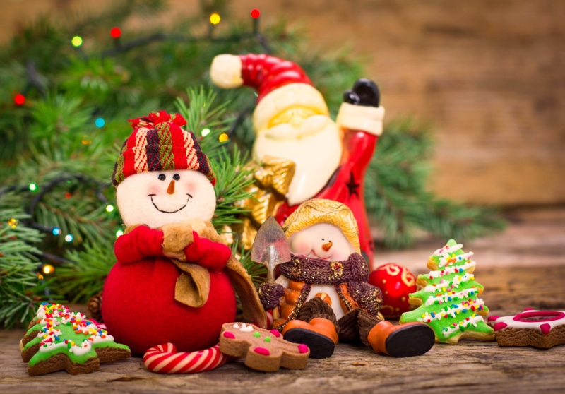 Xmas, snowman, New Year, Christmas tree, figurine, decoration, santa, 4K, new, clause, Christmas, Merry, ceramic, decorations, balls, year
