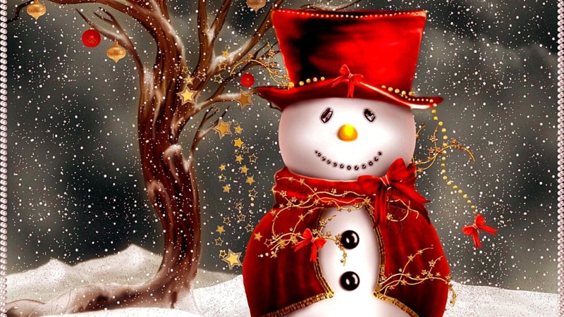 christmas decoration, snowman, holiday, christmas ornament, christmas, 1080P, winter