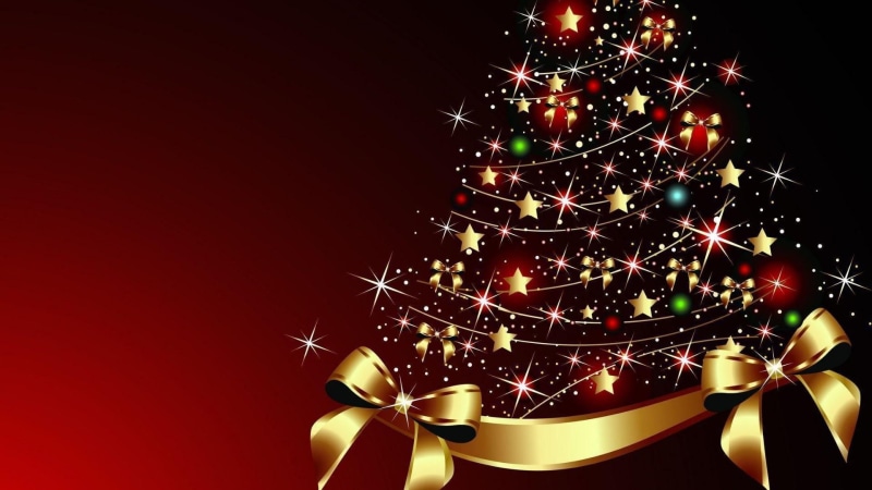 christmas ornament, celebration, 1080P, black background, no people, christmas, holiday - event, illuminated, nature, indoors, holiday, close-up, christmas tree