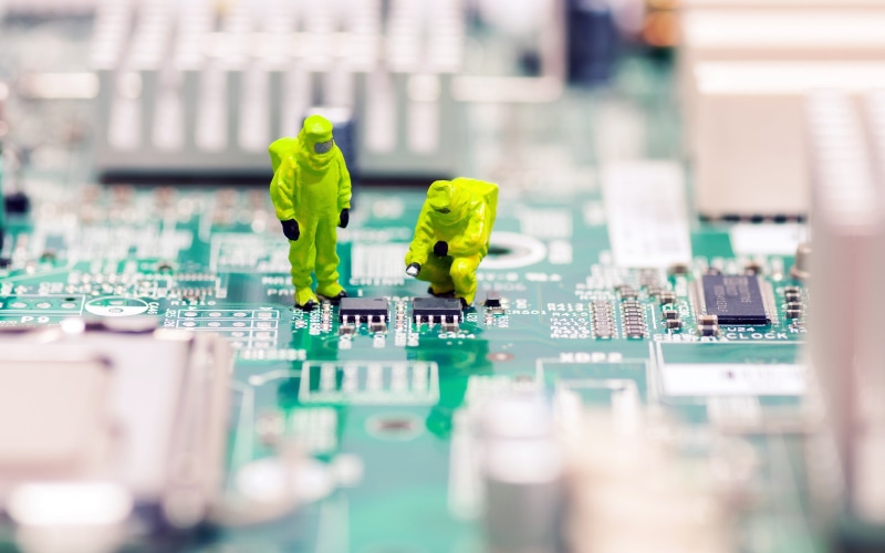 tilt shift, motherboards, computer, 4K