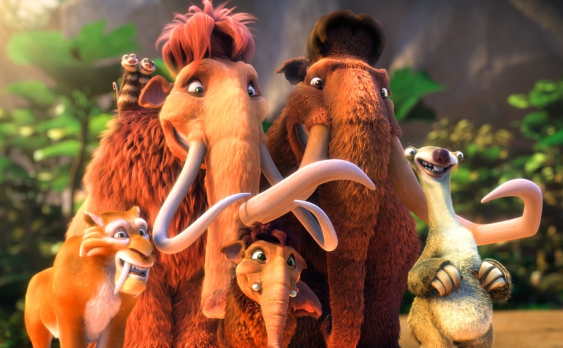 movie, no people, Ice Age, poster, animal themes, dawn of the dinosaurs, animals in the wild, domestic animals, age, ice age 3, group of animals, animal representation