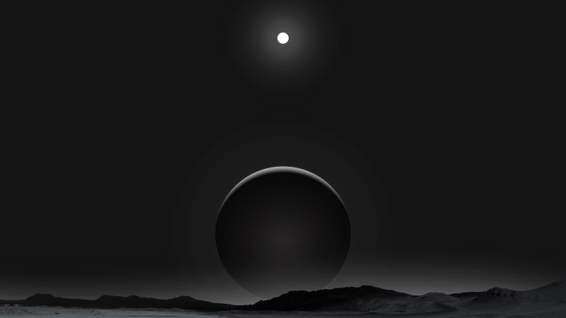 night, sky, no people, dark, copy space, darkness, fantasy art, beauty in nature, moonlight, moon, geometric shape, monochrome, nature, planet, astronomy