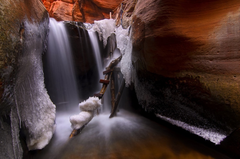 ice, 1080P, nature, rock, cave, water