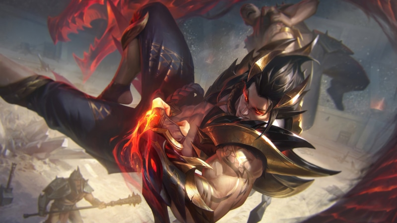 obsidian, League of Legends, Riot Games, 4K, Sett (League of Legends), dragon