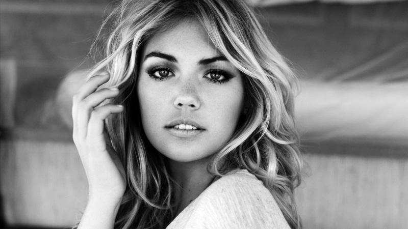 women, kate, kate upton, upton, portrait, 1080P, monochrome, face