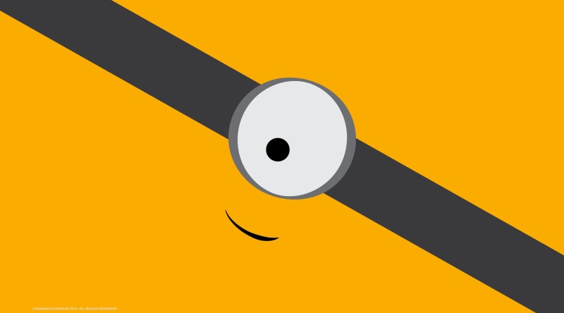 yellow background, white color, backgrounds, minion, orange color, colored background, black color, despicable me, 4K, electricity, close-up, copy space