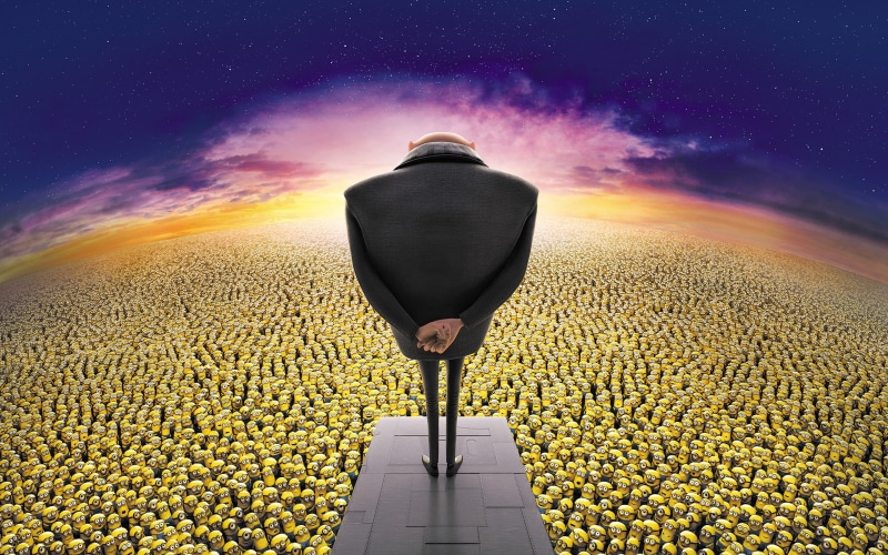 sunrise - Dawn, beauty in nature, nature, yellow, outdoors, night, Despicable Me 2, Minions, GRU, land, dusk, sky, desert, sunset, landscape, concepts