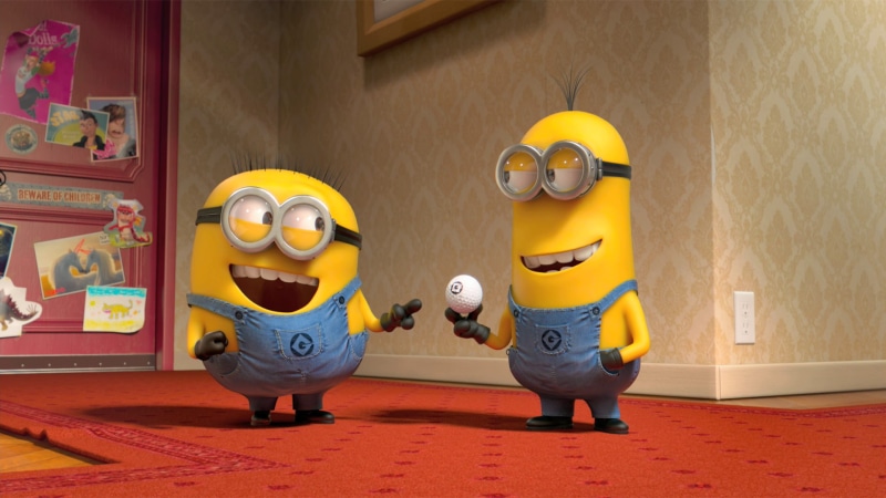 cartoon, males, minion, men, human representation, clothing, costume, fun, minions, toy, humor, Despicable Me 2, offspring, full length, 1080P, creativity