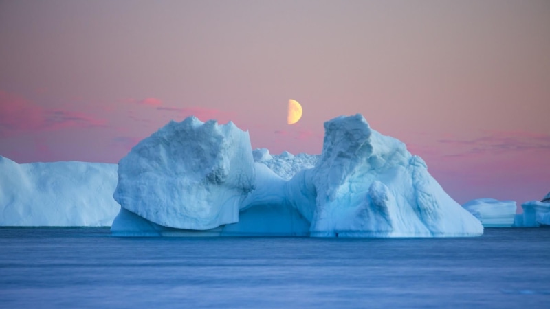 arctic ocean, freezing, frozen, tranquil scene, floating on water, snow, beauty in nature, melting, glacial landform, half moon, sea ice, moon, iceberg - ice formation