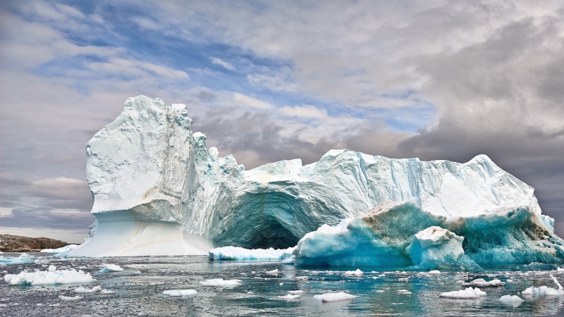 ice cap, hughes bay, cierva cove, antarctica, glacier, glacial landform, cape sterneck, water, 1080P, sky, melting, arctic ocean, ice, antarctic peninsula