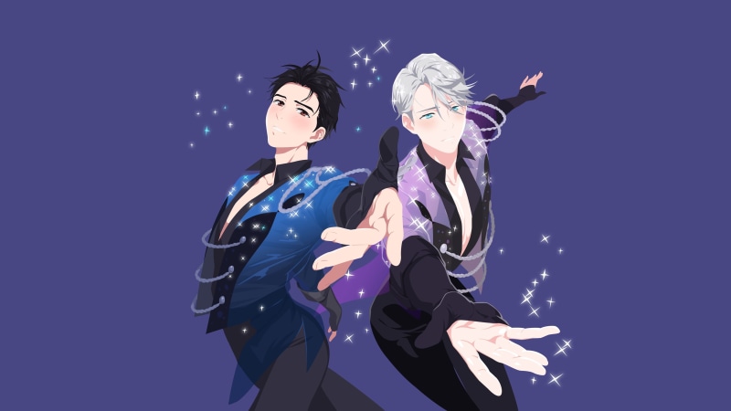 Yuri!!! on Ice, Anime, Viktor Nikiforov, 4K, Yuuri Katsuki
