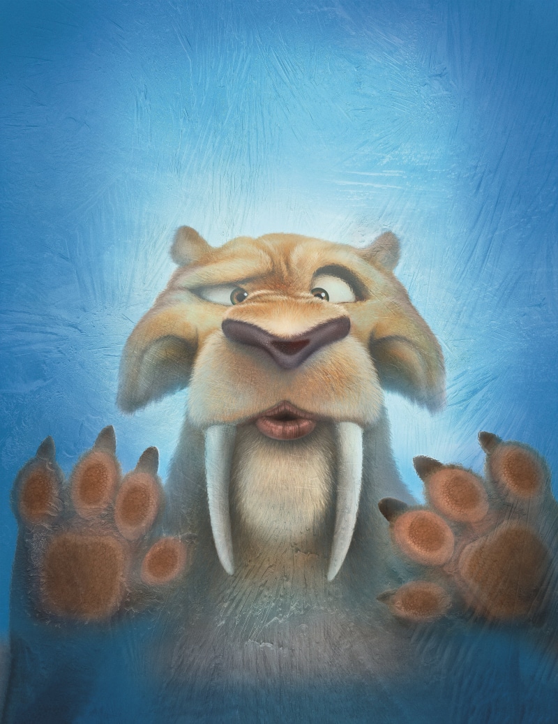looking at camera, animal body part, domestic animals, Animation, indoors, domestic, art and craft, blue, portrait, mammal, representation, animal, animal representation