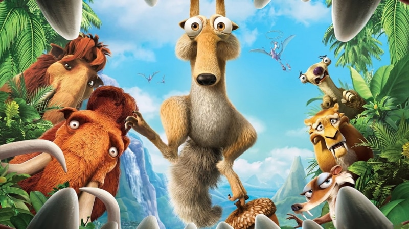 ice, dawn, dinosaurs, cartoon, age, 720P, ice age