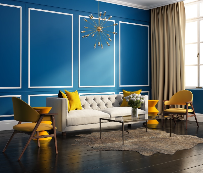 4K, indoors, chair, no people, apartment, lighting equipment, sofa, interior, window, coffee table, furniture, pillow, white, couch, living room, bright colors