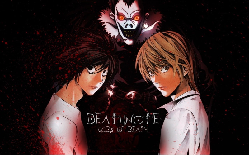 Ryuk, light, 720P, anime, yagami, art, l, death note, death, hd, x, note