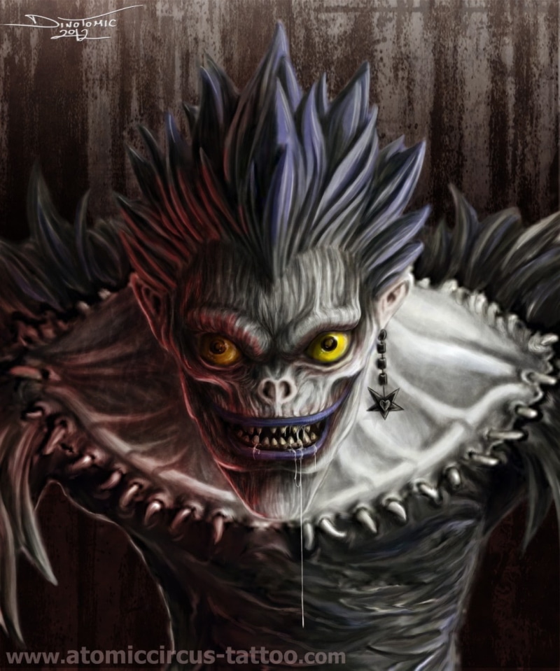 hd, anime, x, 720P, death, Ryuk, note, art, death note