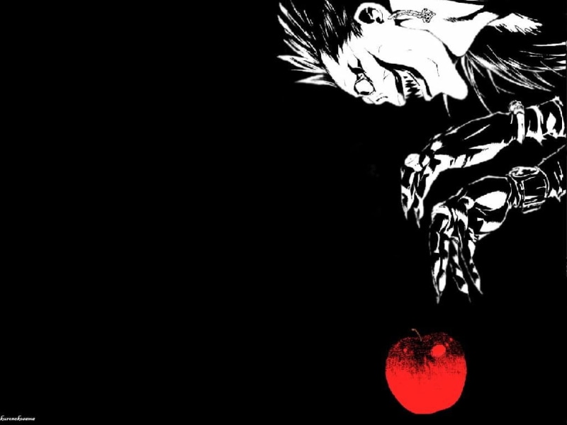 death note, apples, death, 480P, Ryuk, anime, note, hd, art, x