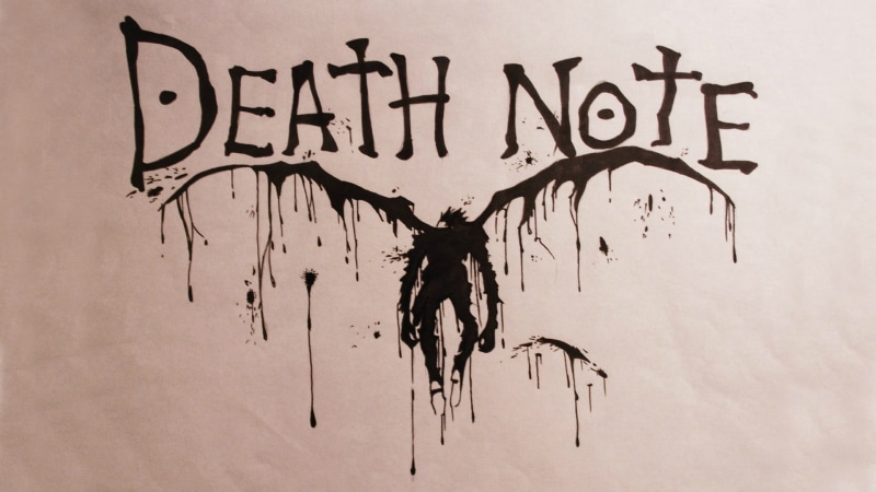 death, calligraphy, graffiti, wall - building feature, writing, 1080P, script, close-up, Death Note, creativity, single word, text, handwriting