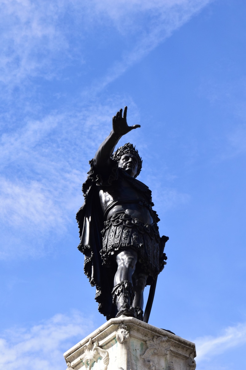 romans, symbol, historically, bronze, augsburg, old town, no people, augustus fountain, the past, sculpture, augustus, roman empire, day, Emperor Augustus