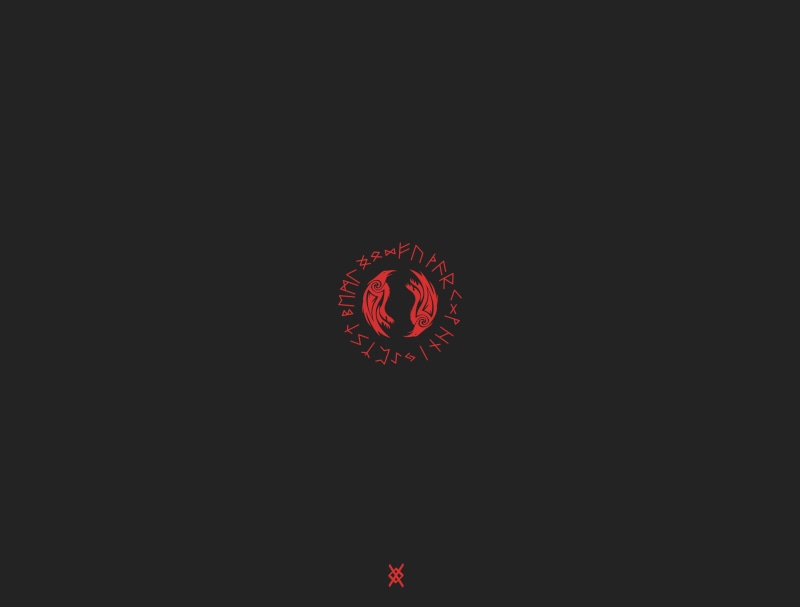 minimalism, Vikings, raven, 4K, Odin, runes, Assassins Creed: Valhalla