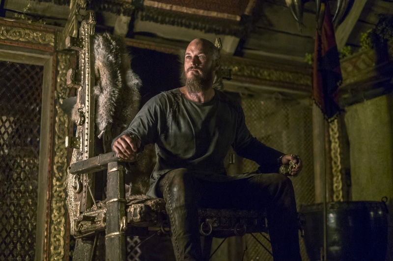 Vikings, Travis Fimmel, Ragnar Lothbrok, The Vikings, the throne, 2K