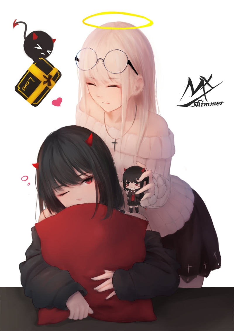 original characters, MX shimmer, anime, 1080P, anime girls, horns