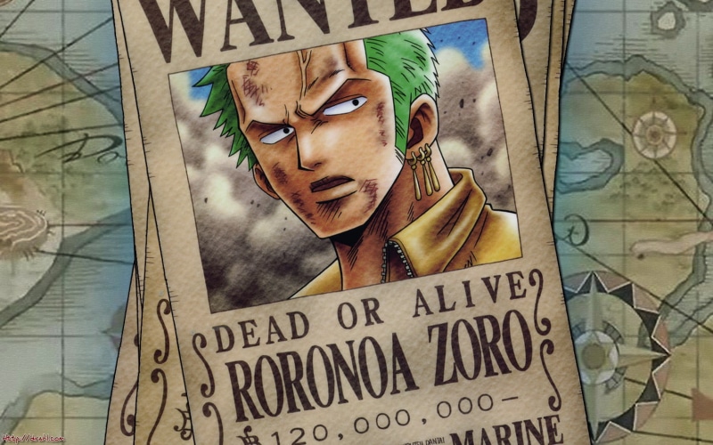 portrait, western script, art and craft, Roronoa Zoro, piece, zoro, wall - building feature, looking, wanted, 720P, creativity, emotion, anime, One Piece
