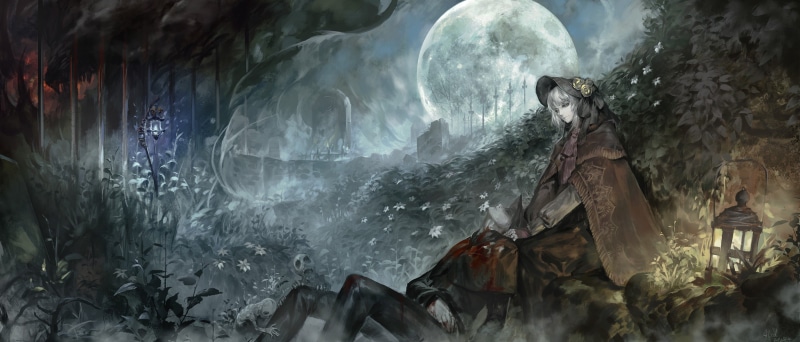 forest, outdoors, war, ice, imagination, icicle, no people, halloween, woman, people, human representation, 2K, art and craft, rock - object, Bloodborne