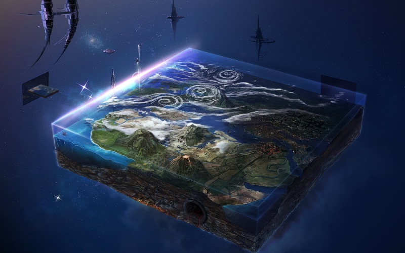 planet - Space, day, white, Earth, night, travel, europe, male likeness, geography, cube, art and craft, artwork, human representation, nature, creativity