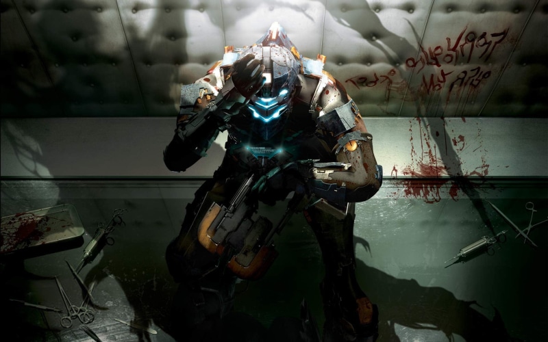 day, headwear, machinery, dead, military, government, security, one person, video games, protection, protagonist, Dead Space, blood, 1080P