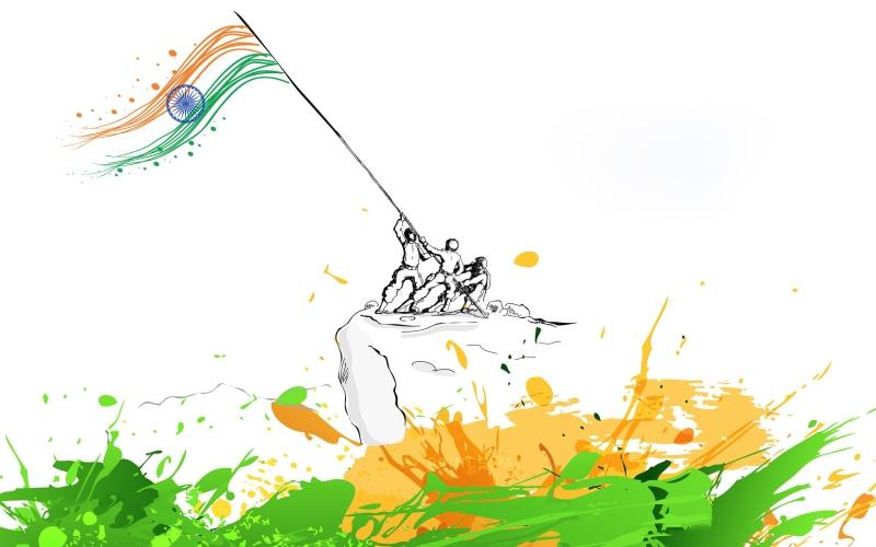 craft, close-up, white background, creativity, splashing, multi colored, watercolor paints, motion, art, vector, paint, studio shot, festival, Independence Day