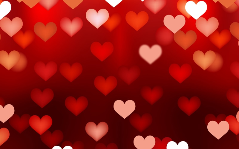 positive emotion, emotion, backgrounds, heart, full frame, spotted, red, large group of objects, shape, 4K, indoors, design, valentines day - holiday