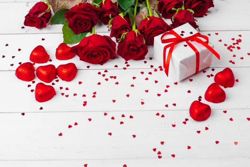 5K, Gift, Holiday, Valentines Day, Rose, Red Flower, Heart-Shaped
