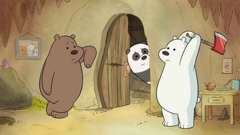 We Bare Bears, bears, humor, cartoon, 1080P