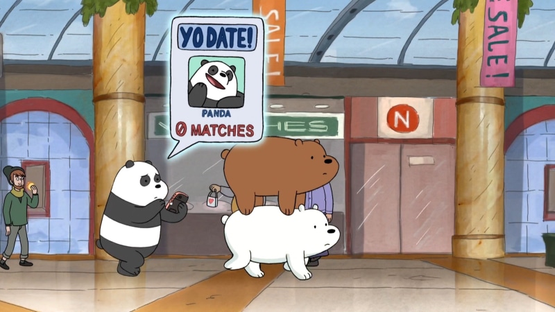information, We Bare Bears, human representation, architecture, communication, flooring, cartoon, indoors, creativity, 1080P, western script, no people