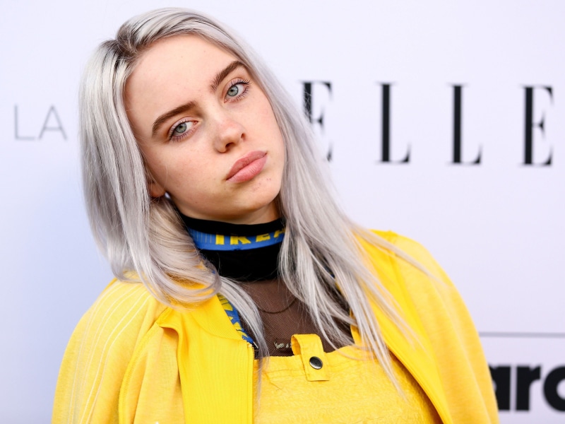 2K, Singers, Face, Blue Eyes, Singer, Billie Eilish, American, White Hair