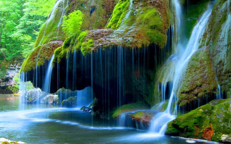 mobile, 2K, severin, bigar, romania, waterfall, caras, laptops, cascade, beautiful, desktop, falls, hd, phones
