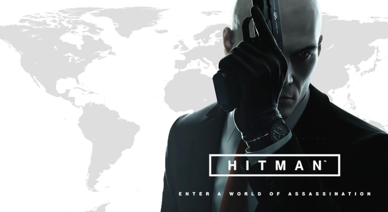hitman 2016, number, agent 47 2017, indoors, agent 47, white background, one person, text, Games, hitman 2017, real people, standing, agent