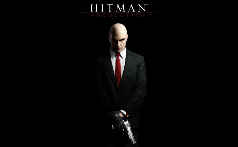 one person, adult, red, males, men, suit, business person, black background, Hitman, businessman, well-dressed, Absolution, front view, video game