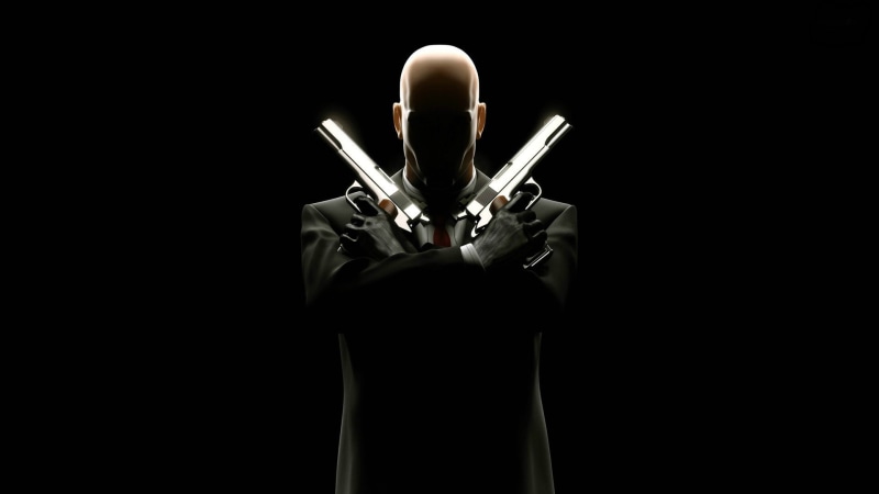 silverballers, bald, black, video, absolution, games, killer, male, pistols, assassins, 1080P, character, guns, background, hitman